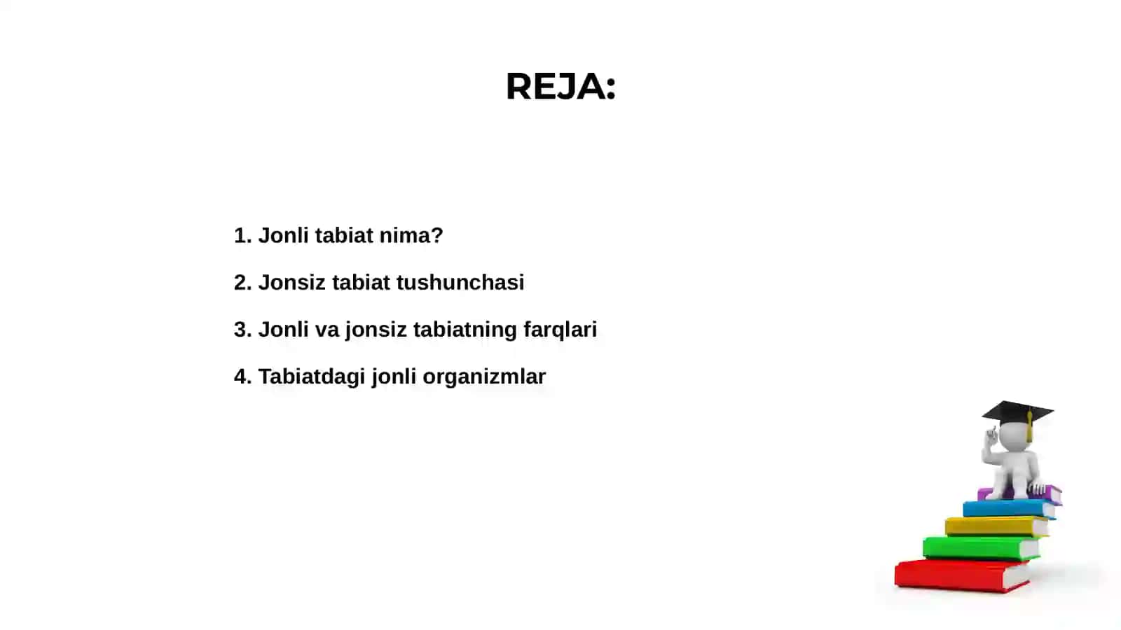 Jonli va jonsiz tabiat haqida 2