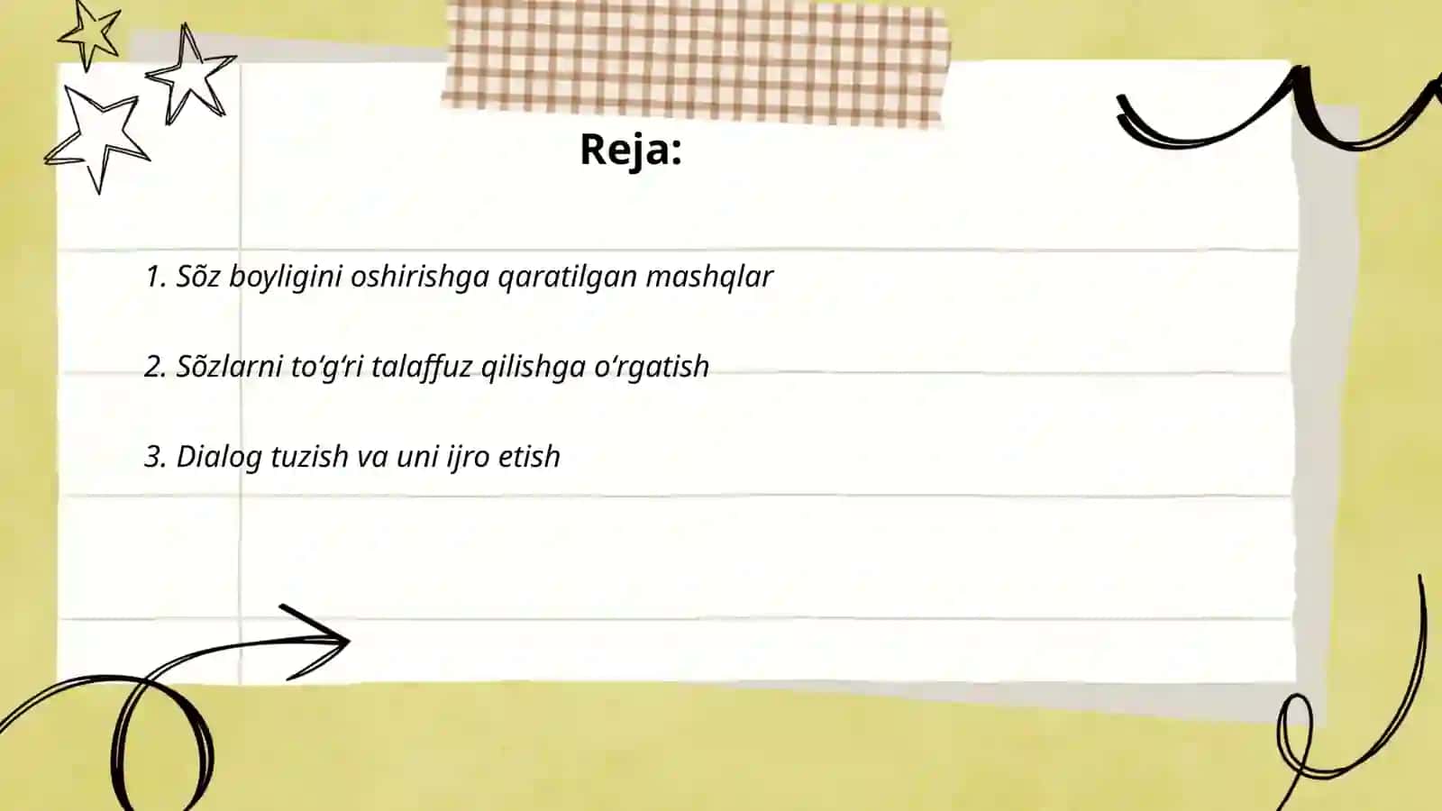 Sõz boyligini oshirishga qaratilgan mashqlar 2