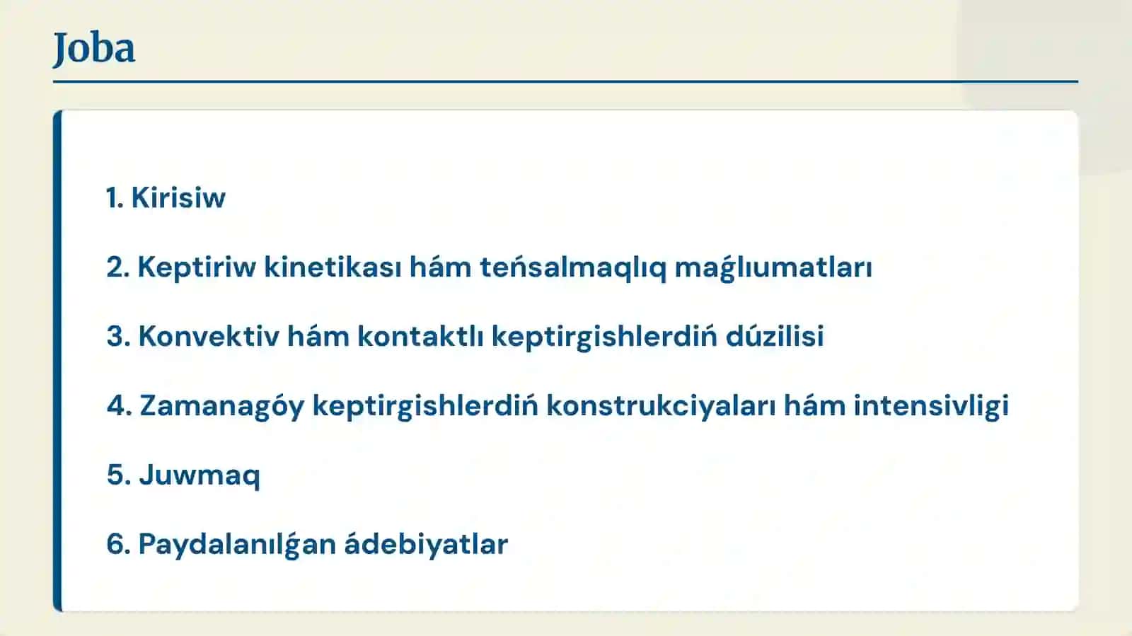 Keptiriw processleri. Keptirgishler konstrukciyaları 2