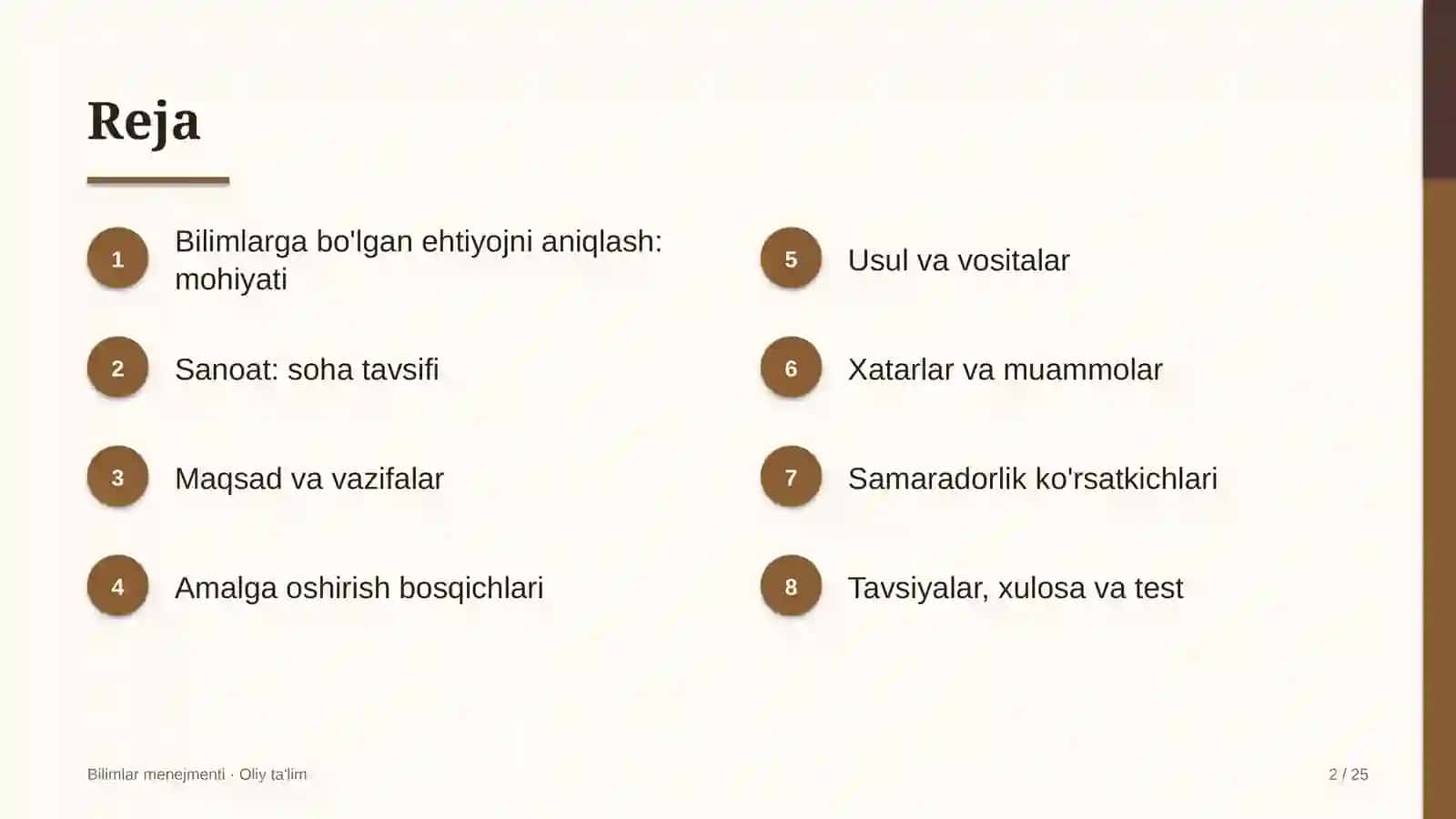Sanoatda bilimlarga bo'lgan ehtiyojni aniqlash 2