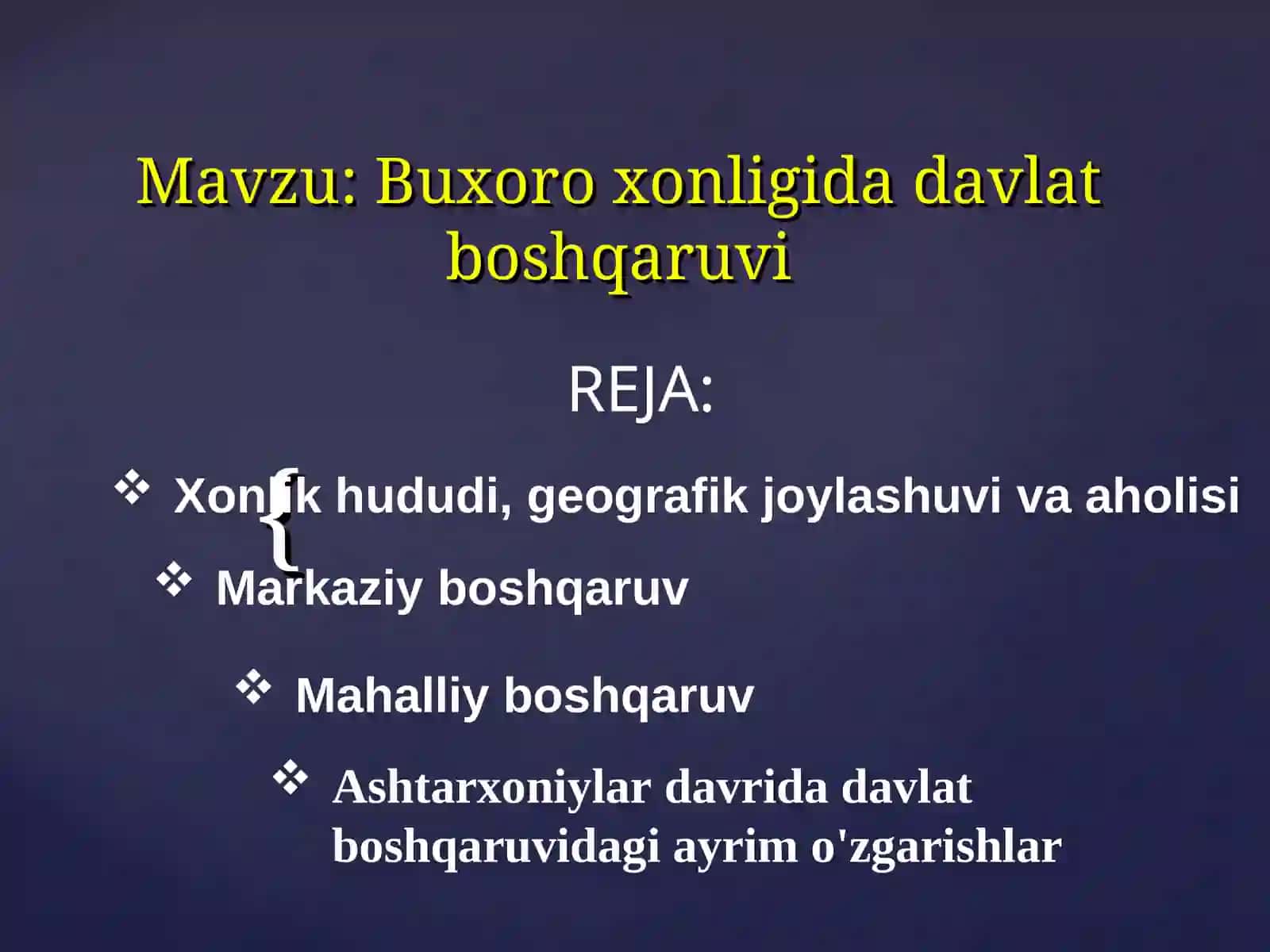 Buxoro xonligida davlat boshqaruvi 2