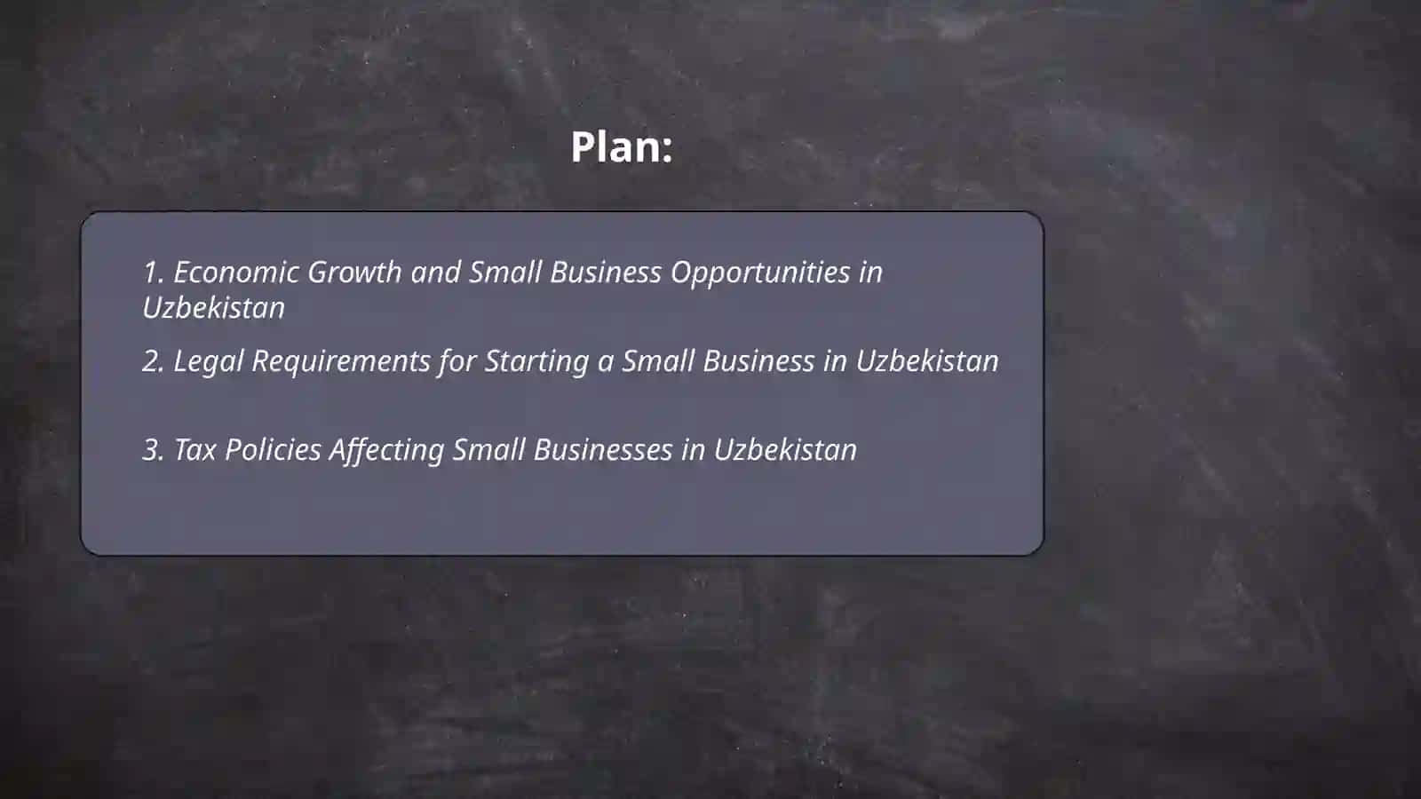 Small Business Opportunities in Uzbekistan 2