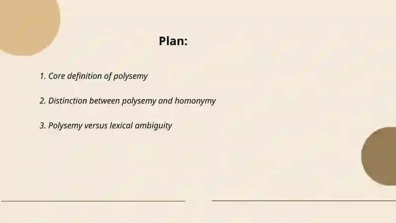 Definition of polysemy 2