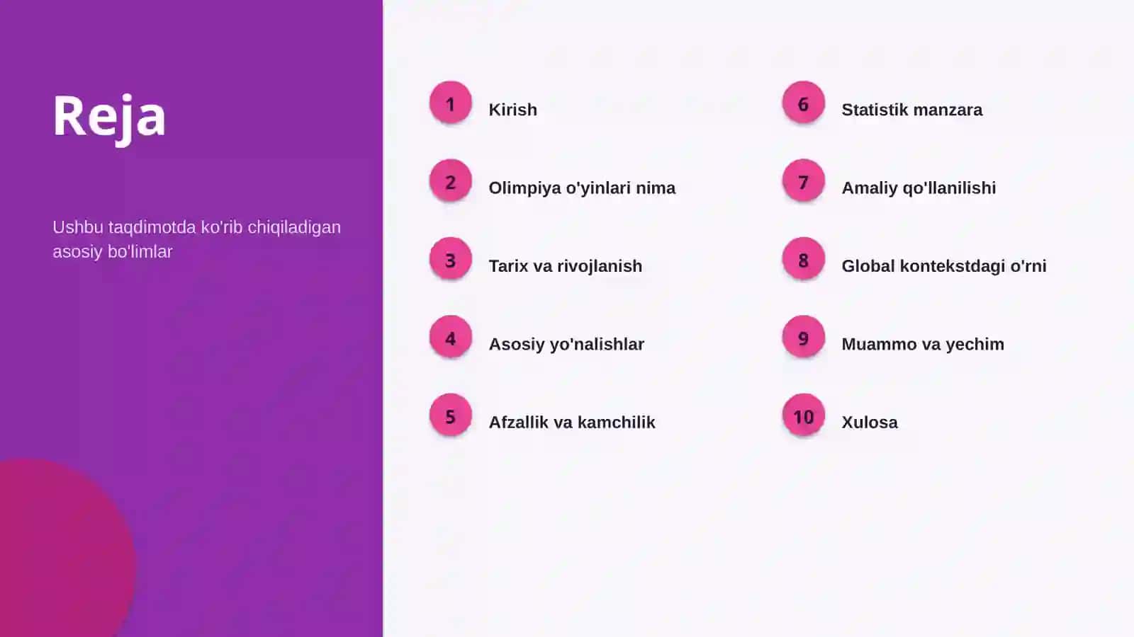 Olimpiya o'yinlari Ahamiyati va dolzarbligi 2