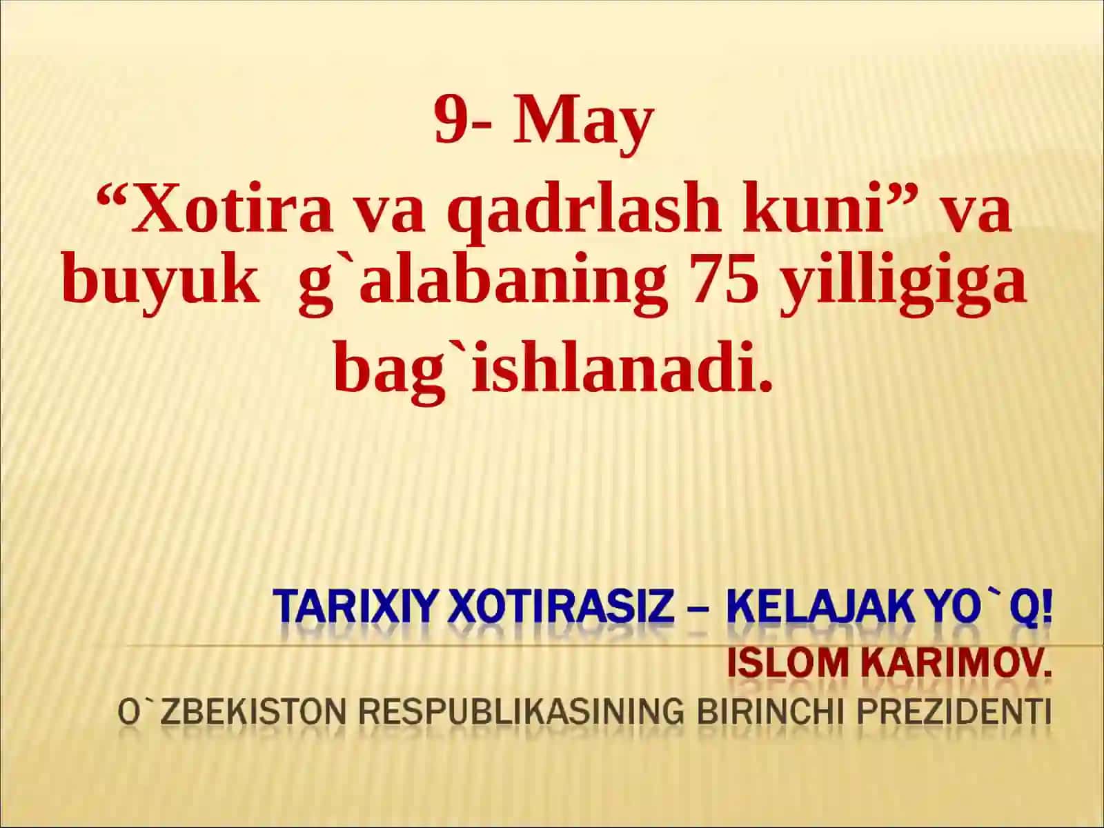 9- May 2