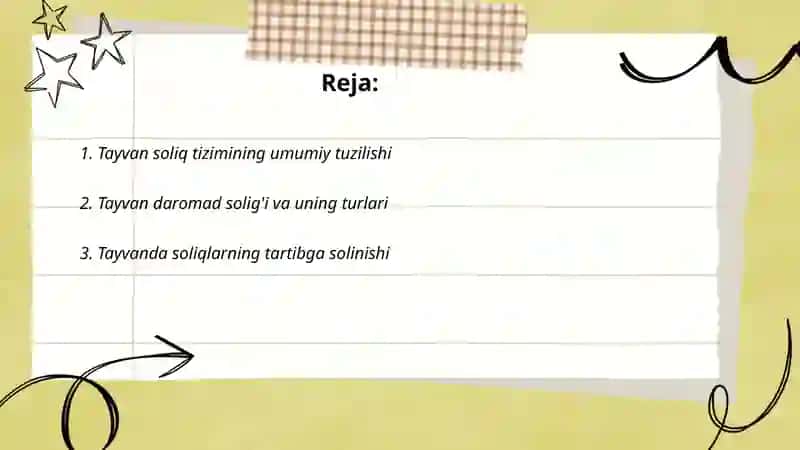 Tayvan soliq tizimi 2