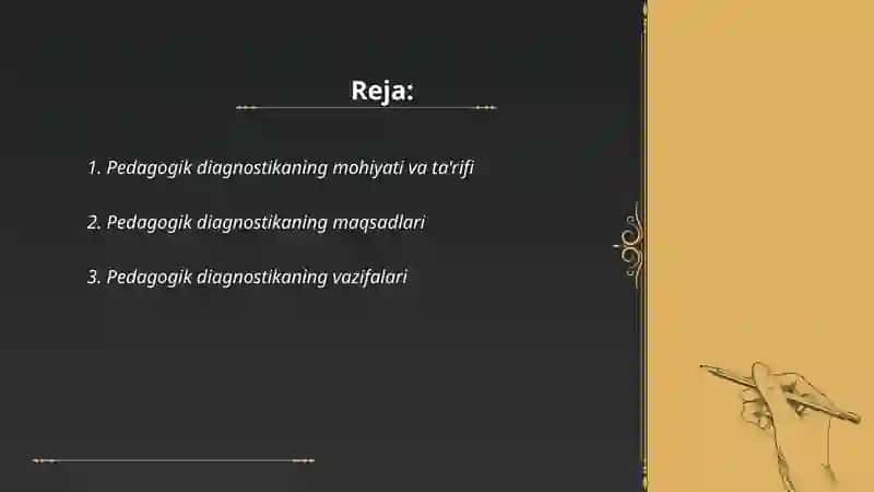 Pedagogik diagnostika 2