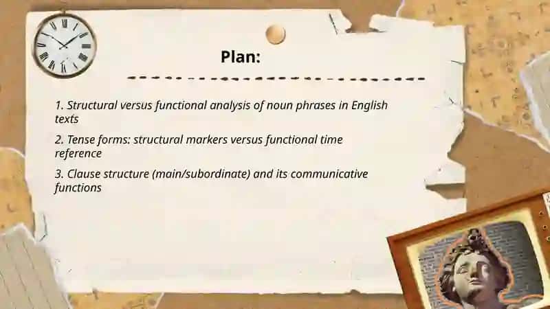 Structural and Functional Uses of Grammar in Texts 2