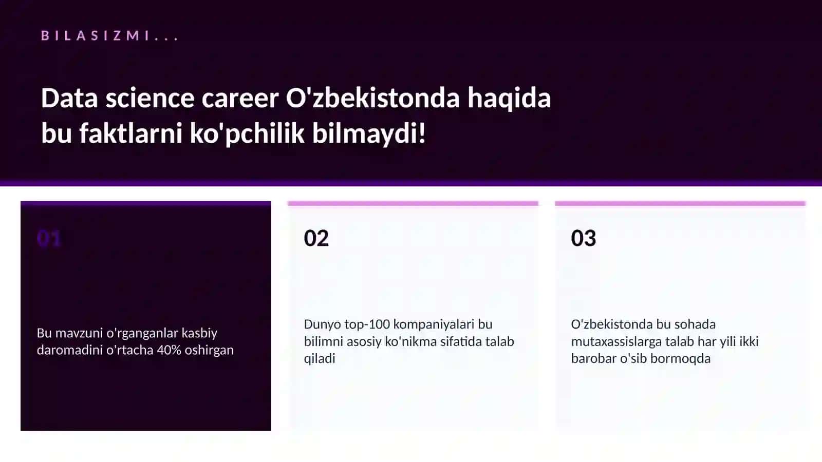 Data science career O'zbekistonda 2