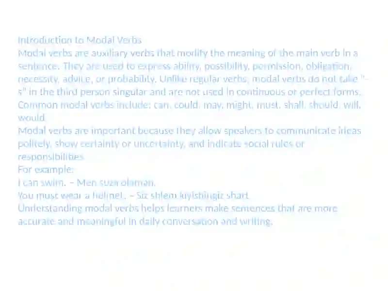 Modalverbs 2