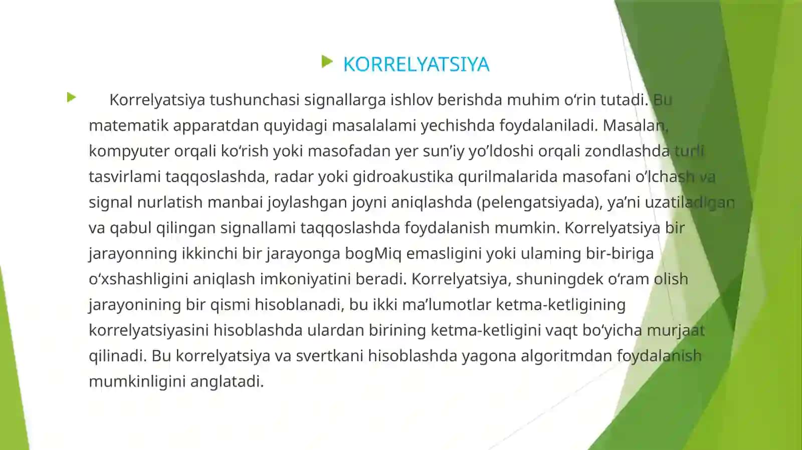 KORRELYATSIYA 2
