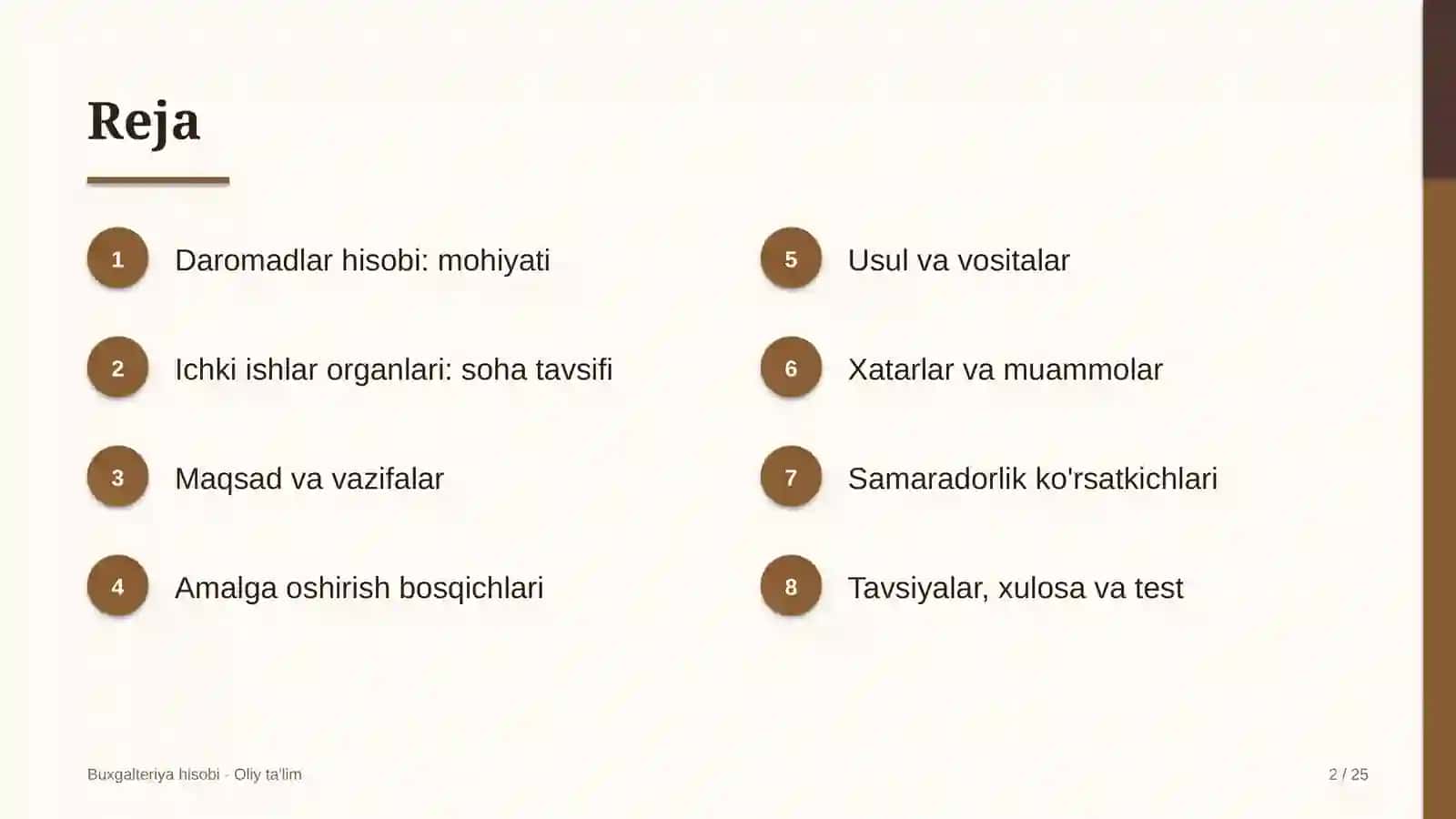 Ichki ishlar organlarida daromadlar hisobi 2