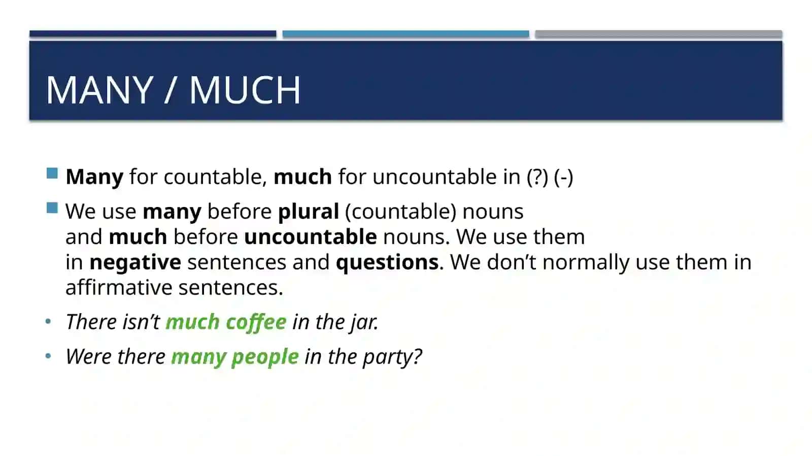 MANY / MUCHLITTLE / FEW 2