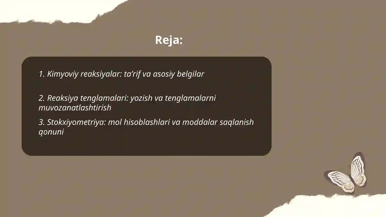Kimyoviy reaksiyalar 2