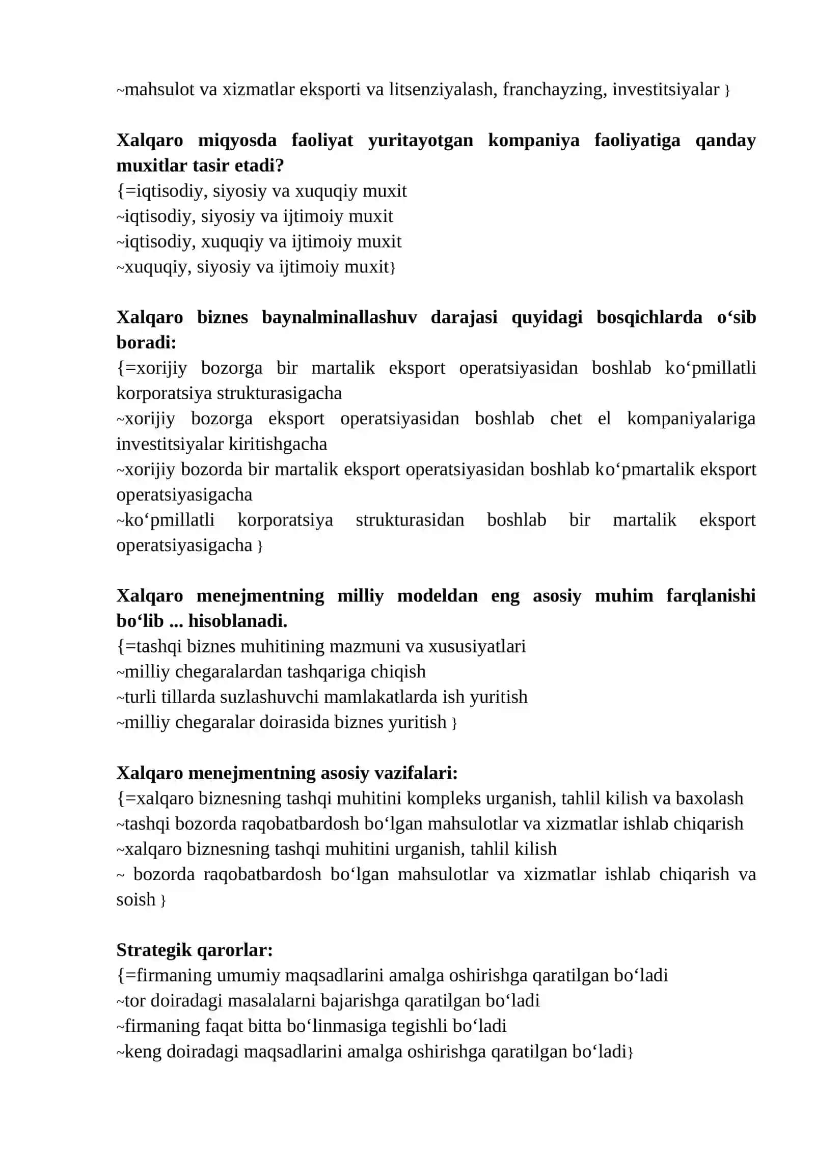 Xalqaro menejment 2