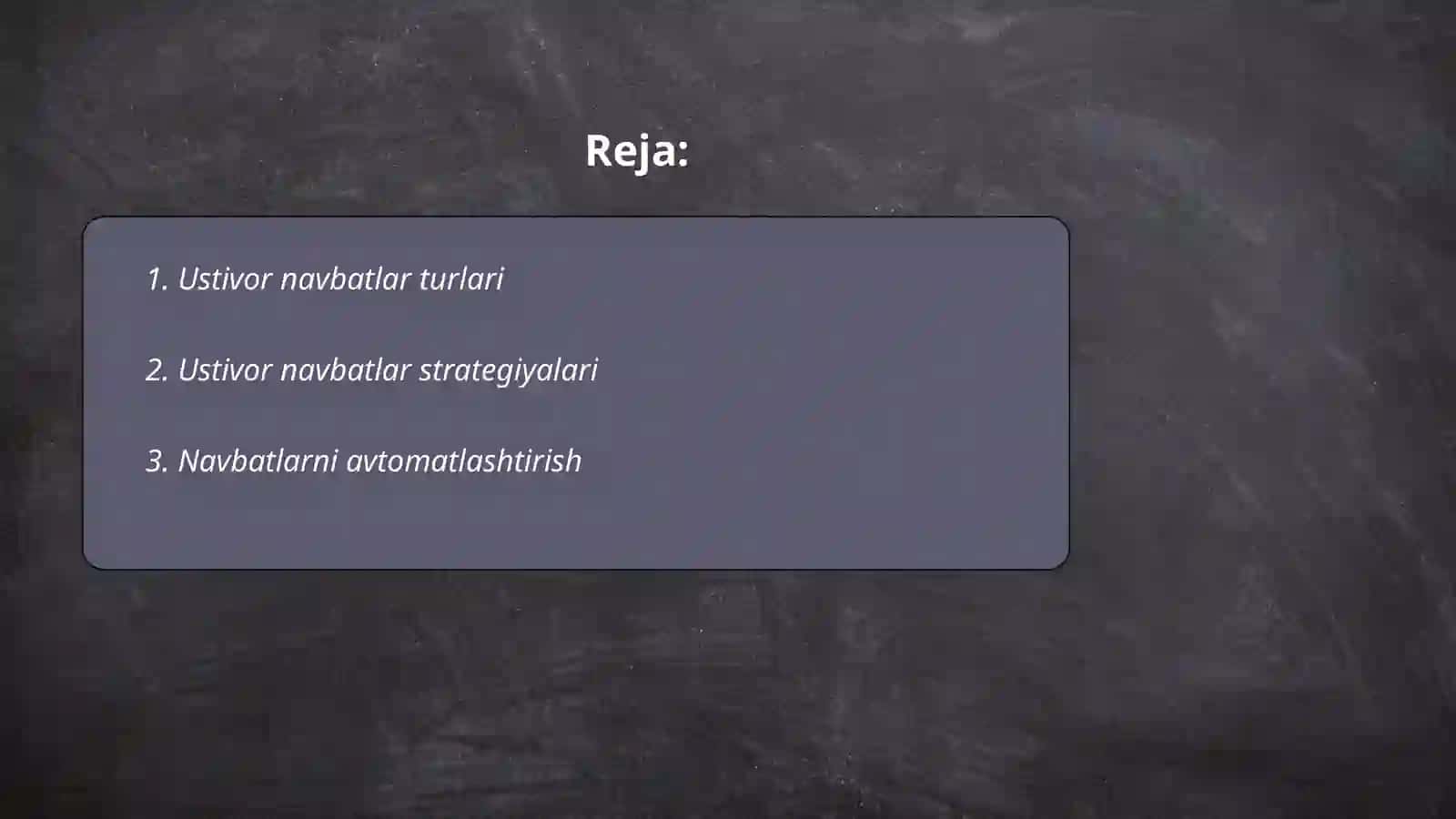 Ustivor navbatlar 2