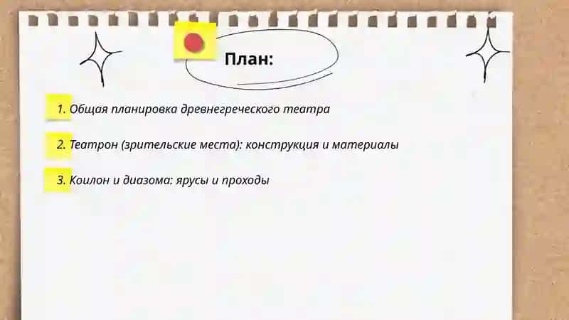 Строение древнегреческого театра 2