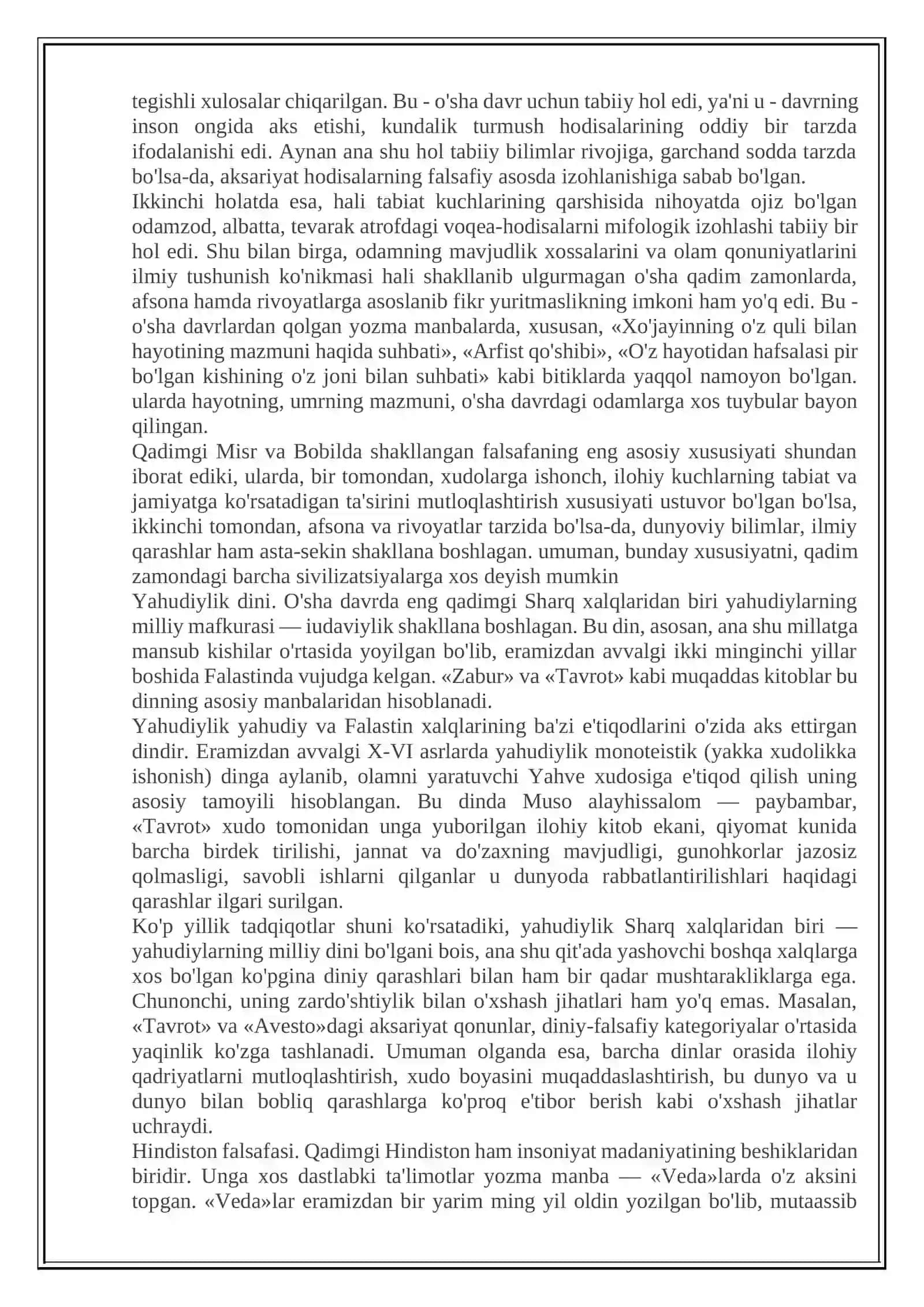 Sharq Xalqlarining Ilk Falsafiy Fikrlari 2