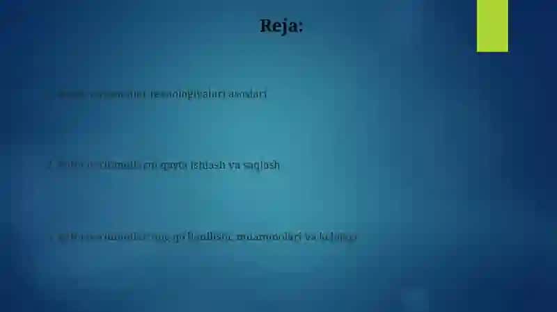 Katta ma'lumotlar bazasi texnologiyalari 2