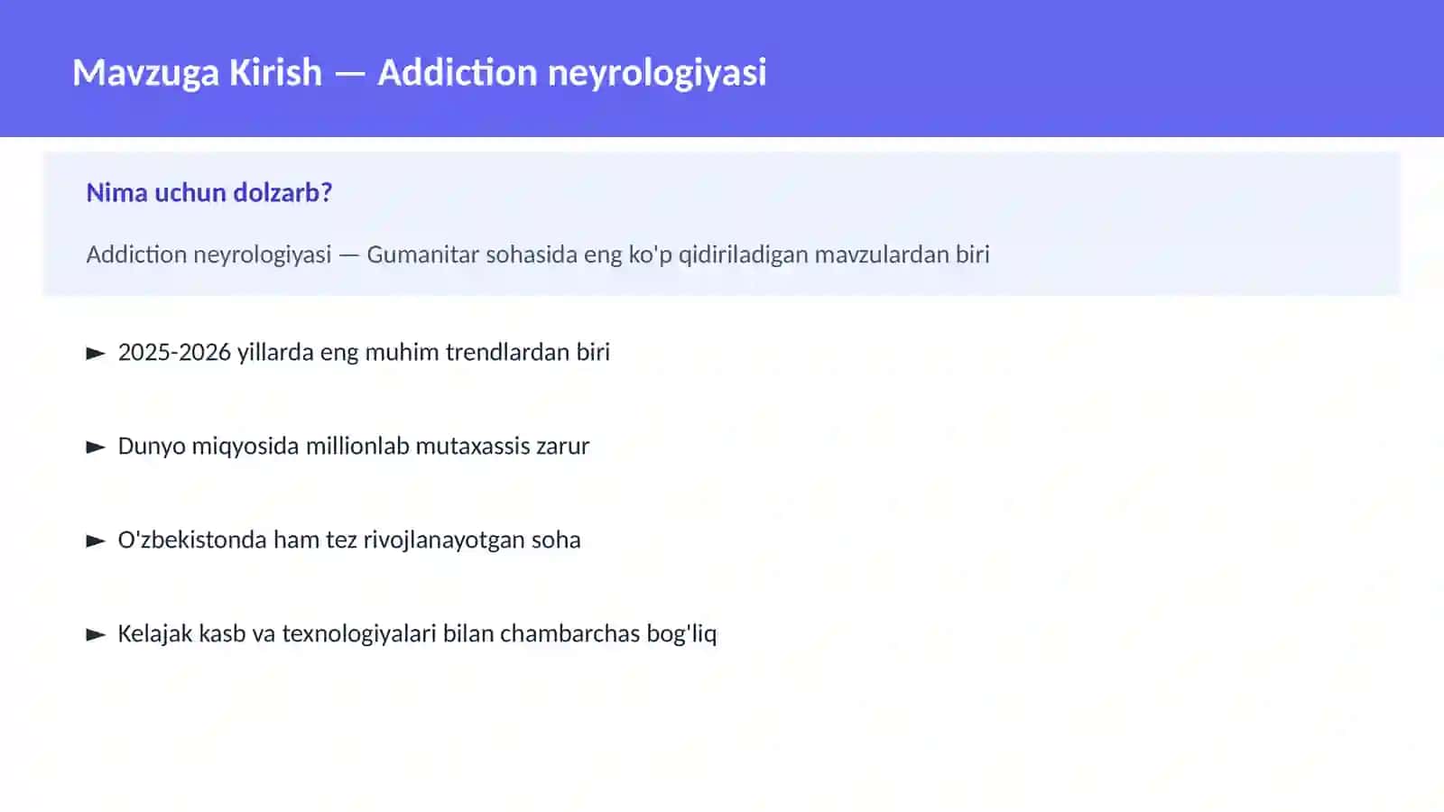 Addiction neyrologiyasi 2