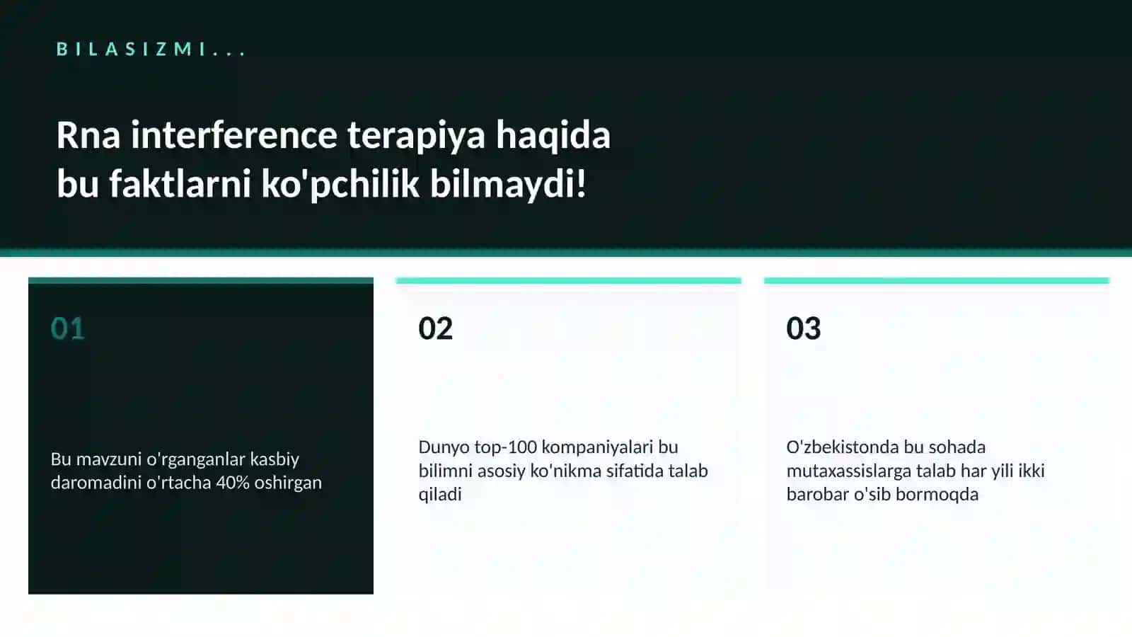 BIOTEXNOLOGIYA VA GENOMIKA 2
