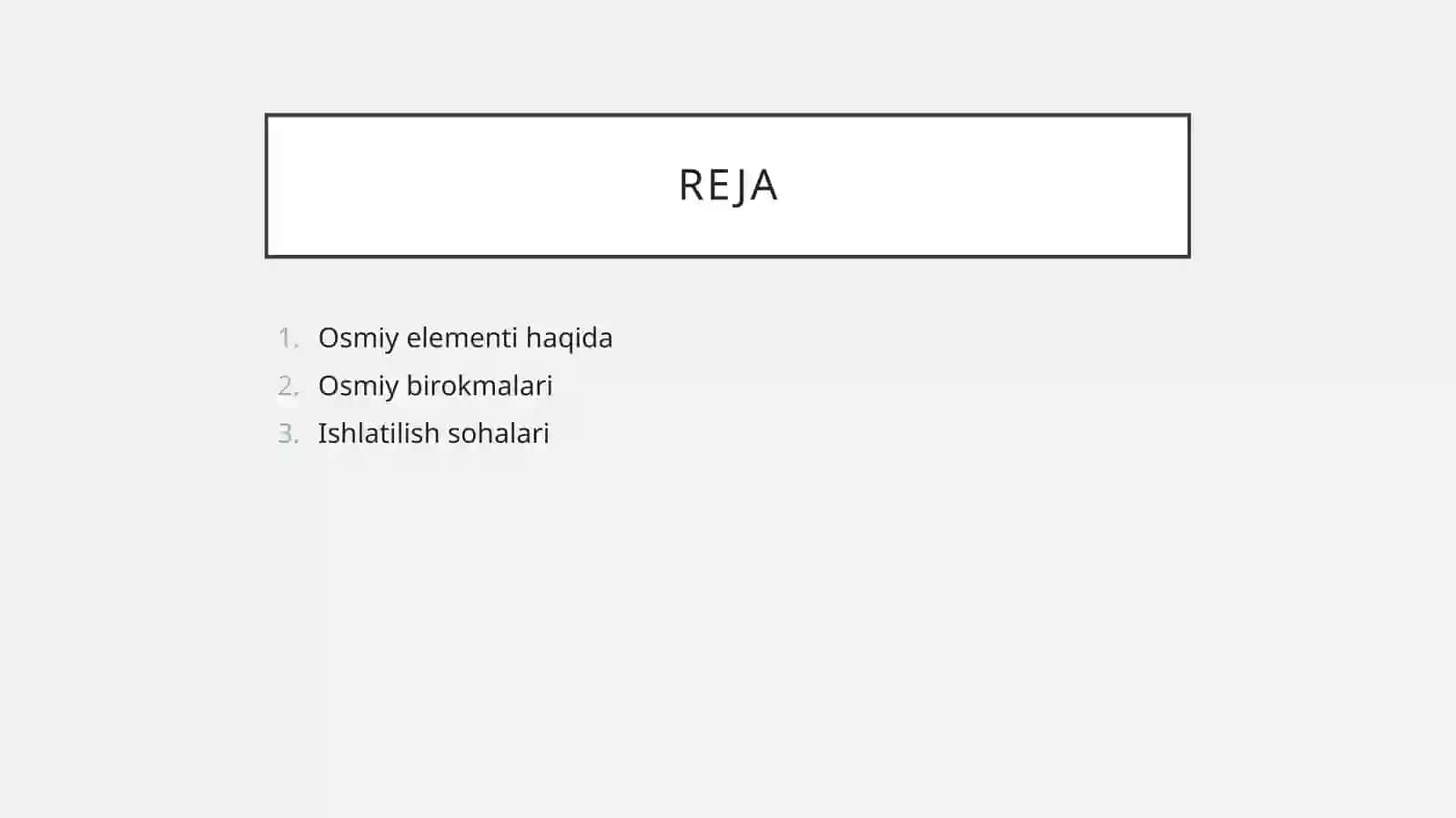 Osmiy  birikmalari va ishlatilish  sohalari 2