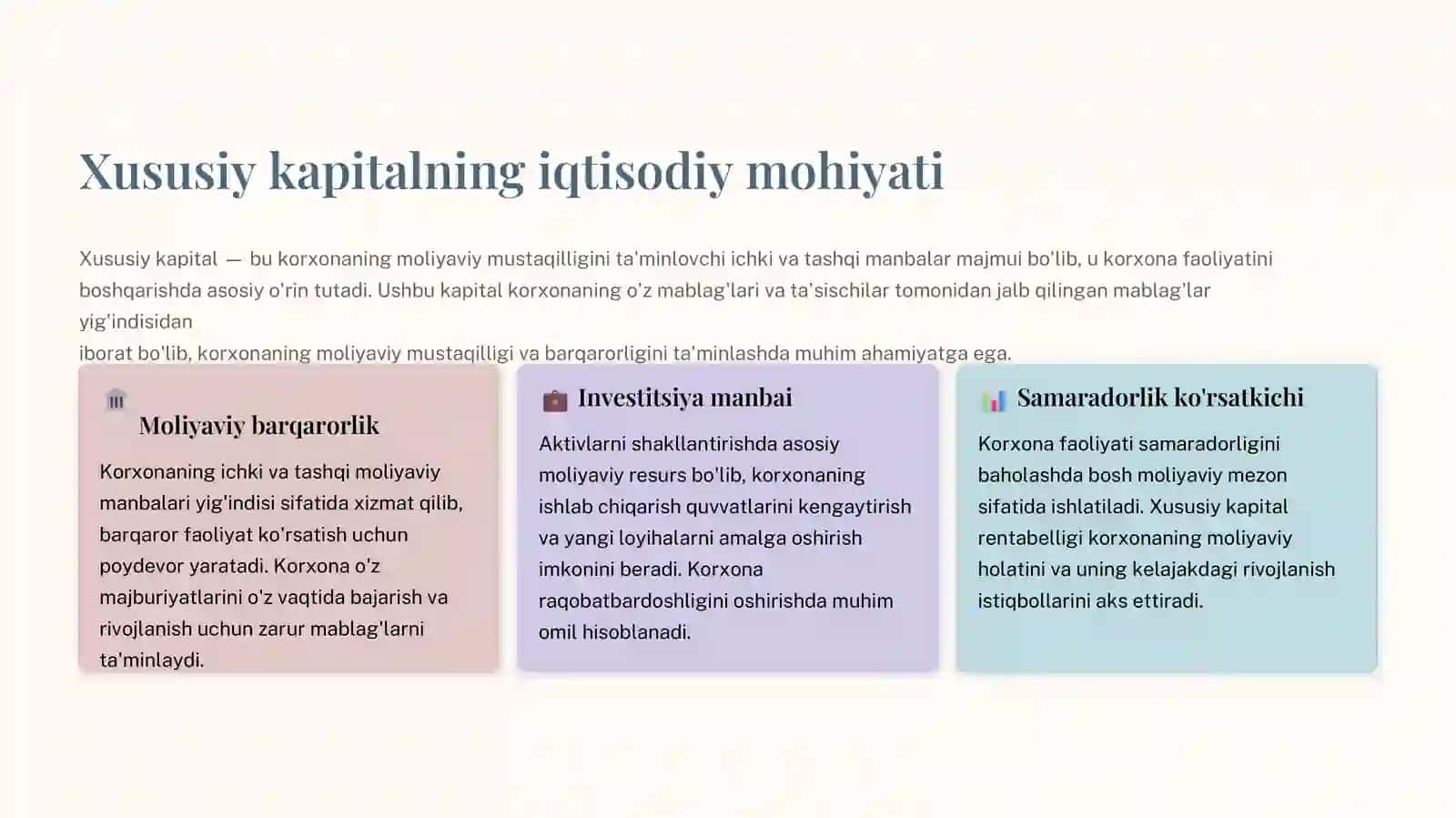 Moliyaviy barqarorlik 2