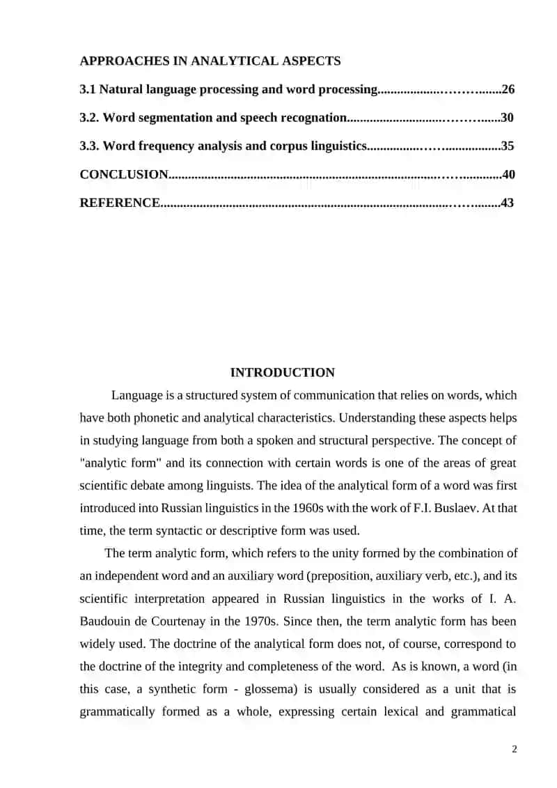PHONETIC AND ANALYTICAL ASPECTS OF WORDS 2