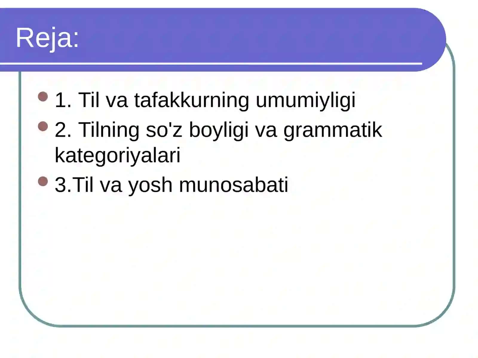 TIL VA YOSH 2