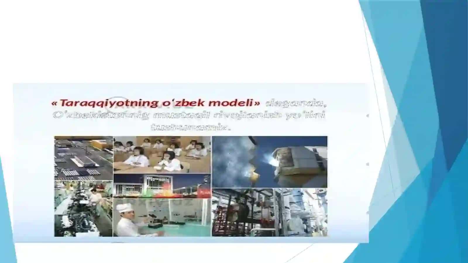 TARAQQIYOTINING O`ZBEK MODELI 2