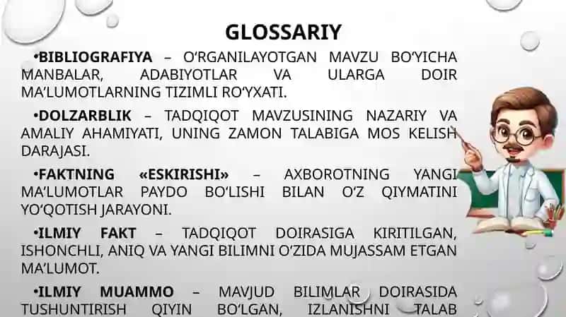 Ilmiy manbalarni izlash va ularni baholash 2