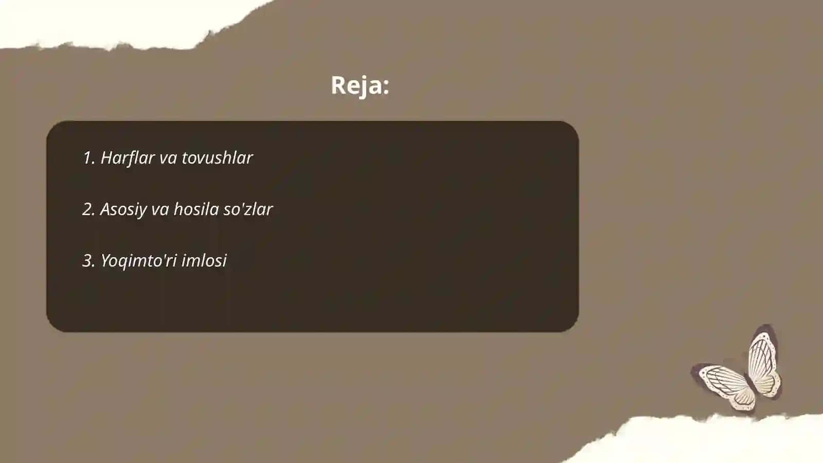 Harflar va tovushlar 2