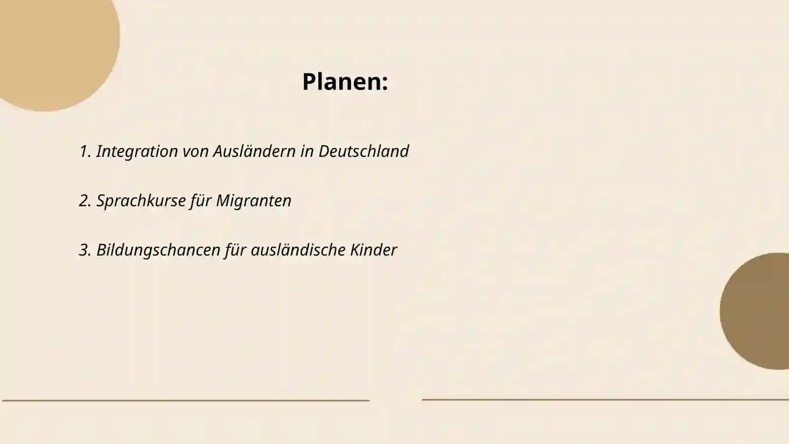 Deutsch und Ausländer 2