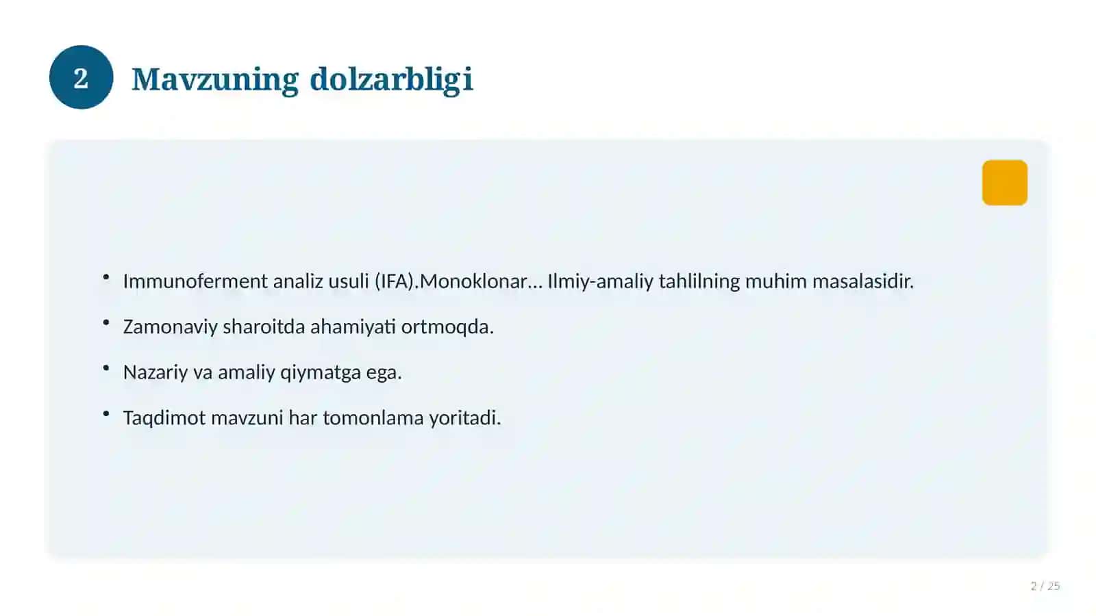 Immunoferment analiz usuli (IFA).Monoklonar antitelolarni olish 2