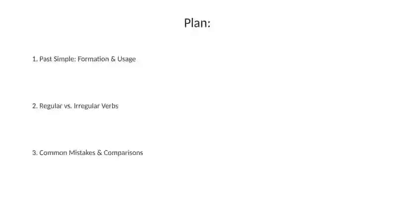 Past Simple 2