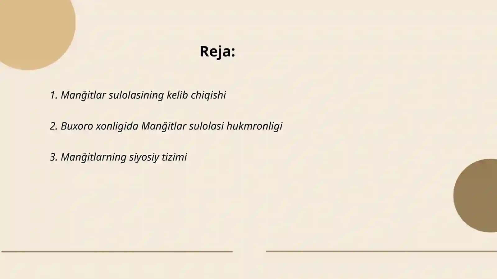 Manğitlar boshqaruvi davri 2
