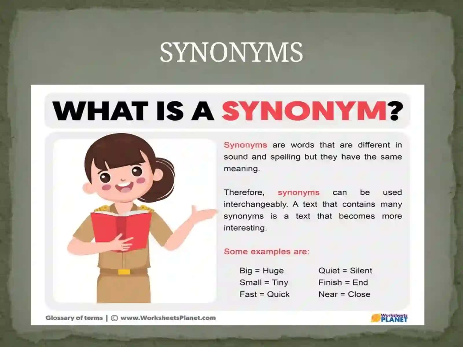 Synonym, antonym and homonyms 2