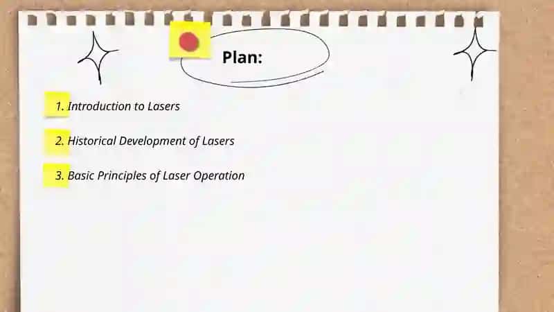 Laser and its principle should be discussed 2