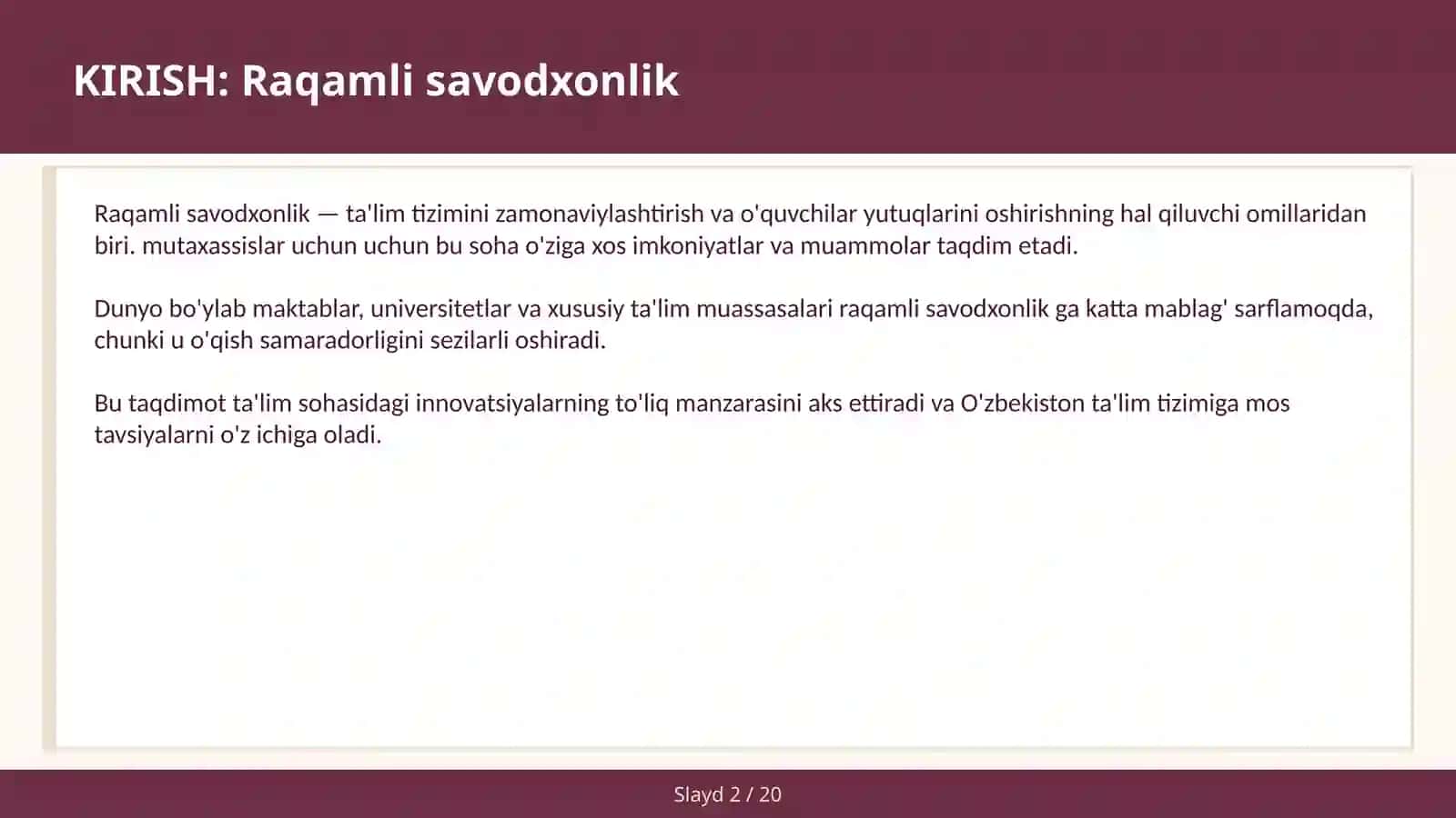 Raqamli savodxonlik 2