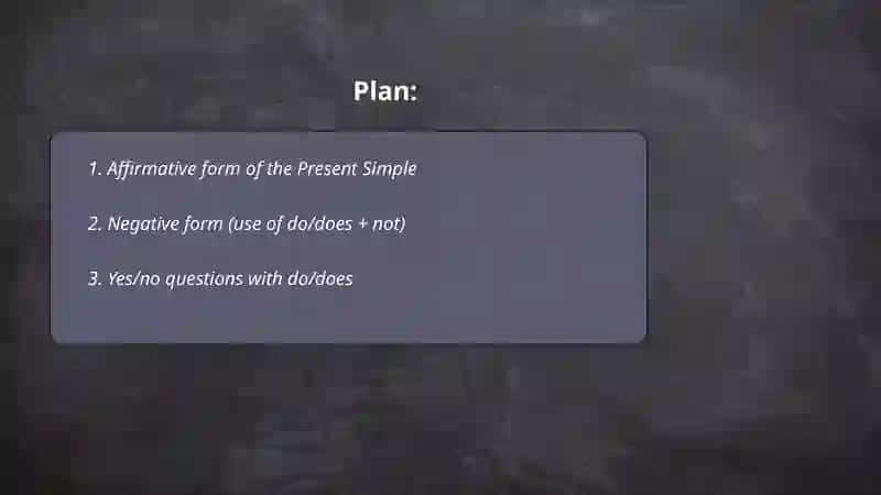 Present Simple 2