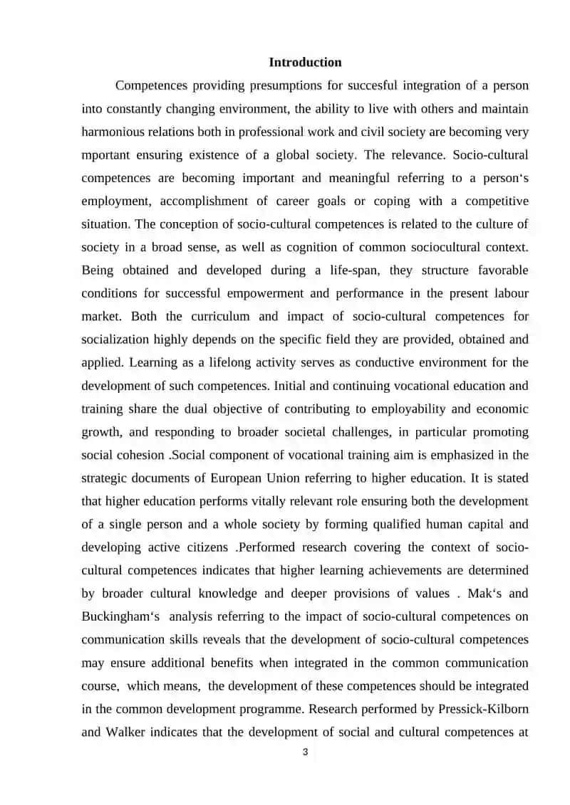 Development of Socio-Cultural Competences in the Initial Vocational Training System 2