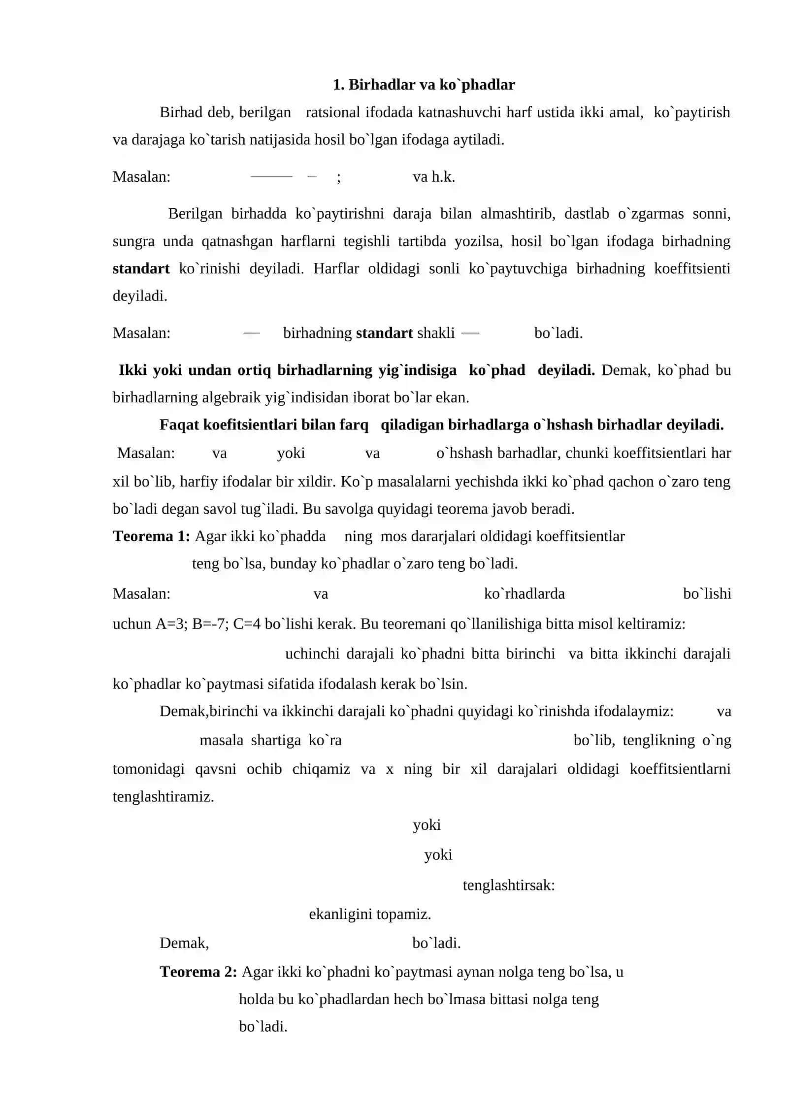Ko`phadlar 2
