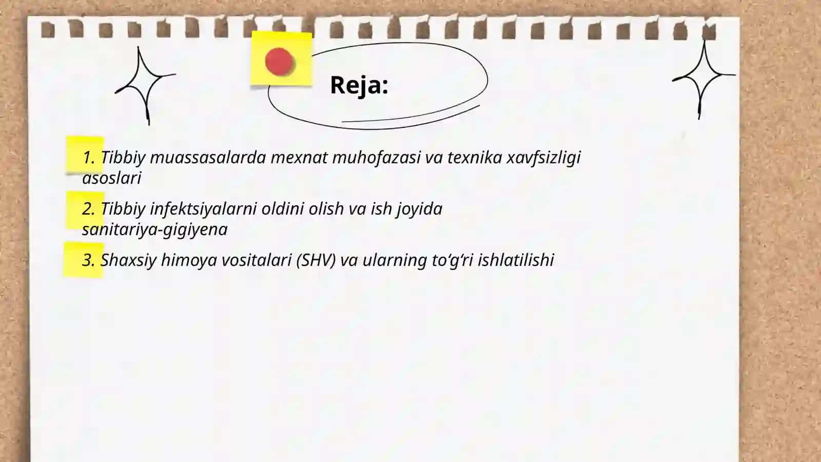 Tibbiy muassasalarda mexnat muhofazasi va texnika xavfsizligi 2
