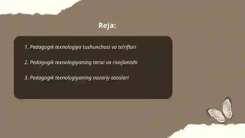 Pedagogik texnalogiya 2