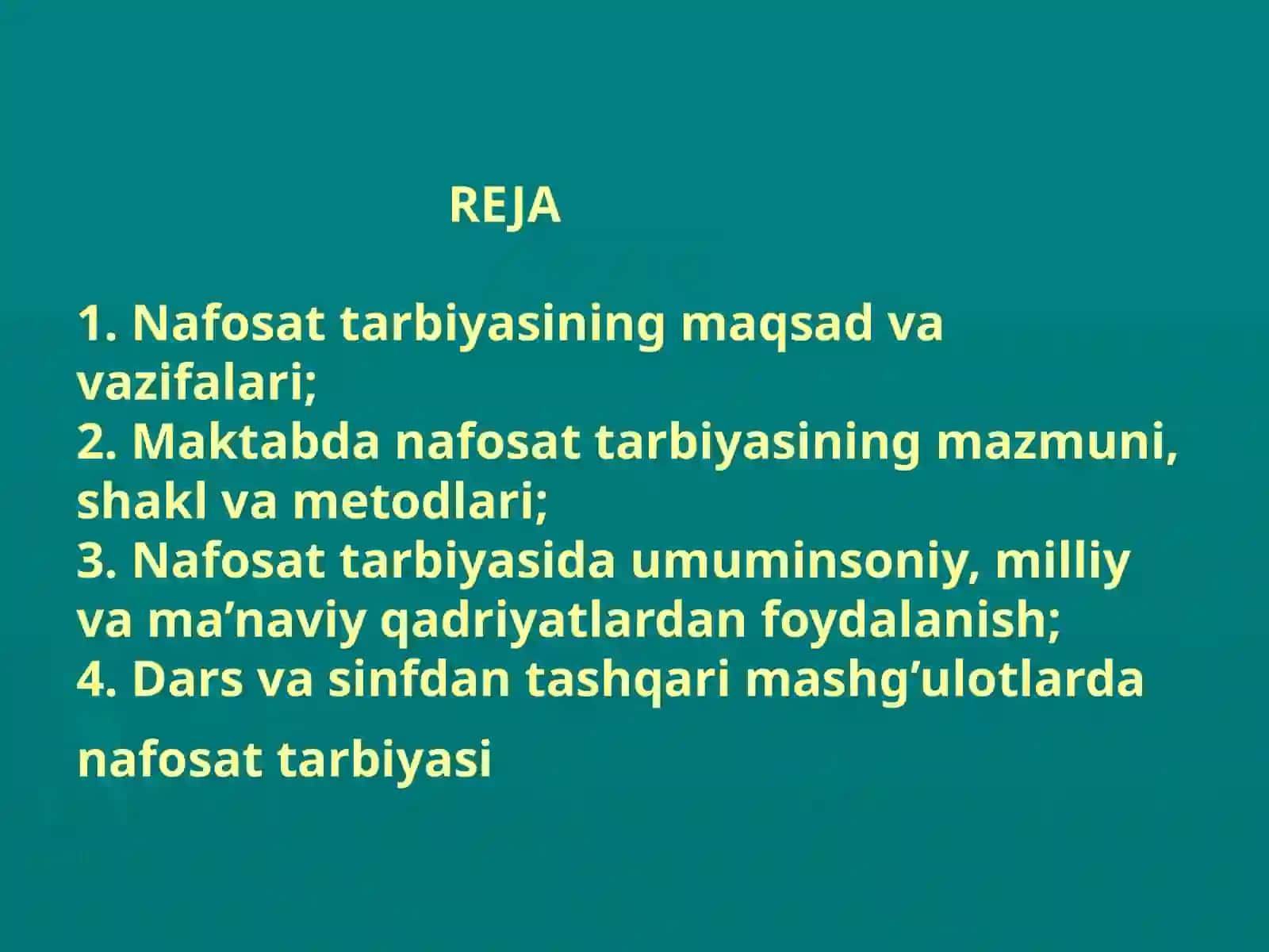 Nafosat tarbiyasi 2