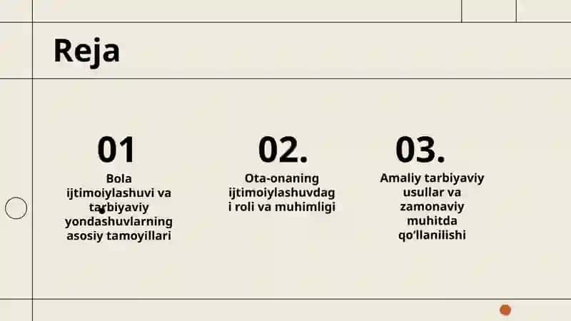 ZAMONAVIY JAMIYATDA OTA-ONANING BOLA IJTIMOIYLASHUVIDAGI TARBIYAVIY  YONDASHUVI. 2