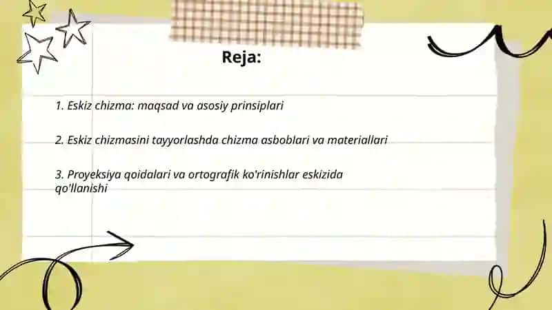 Eskiz chizmasi 2