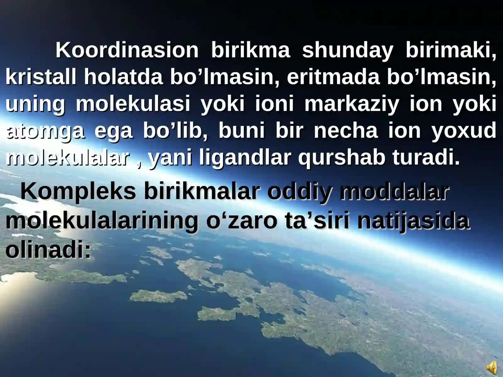 Koordinatsion birikmalar 2