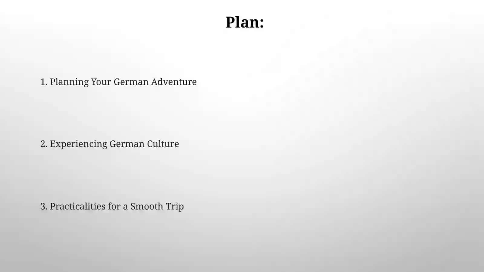 Travelling to Germany 2