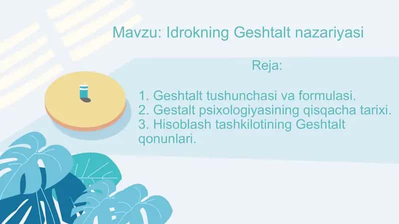 Idrokning Geshtalt nazariyasi 2